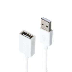 USB-A Male to USB-A Female Cable Extension White Luxafor